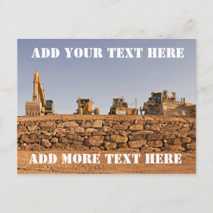 Carte Postale Véhicules de construction Panorama