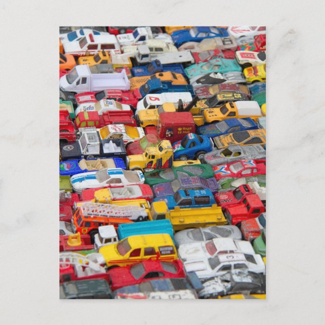 Carte postale Véhicules jouets (Devant)