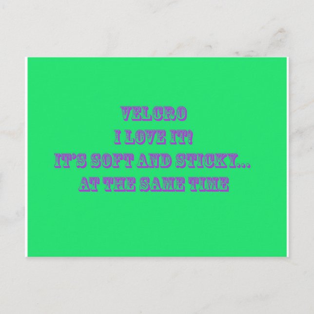 Carte Postale Velcro (Devant)