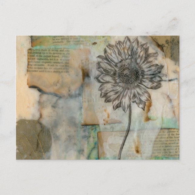 Carte Postale Vellum Floral I (Devant)