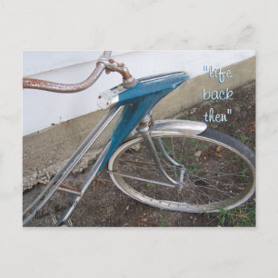 Carte postale Vélo Antique Girl's - personnaliser