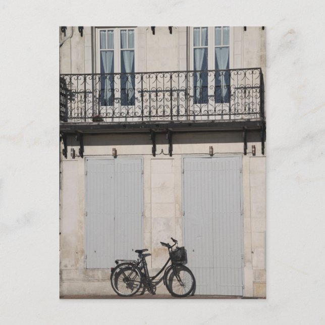 Carte Postale Vélo au repos - La Rochelle (Devant)