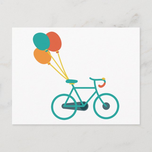 Carte Postale Vélo ballon (Devant)