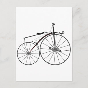 Carte Postale Vélo "Boneshaker" à l'ancienne