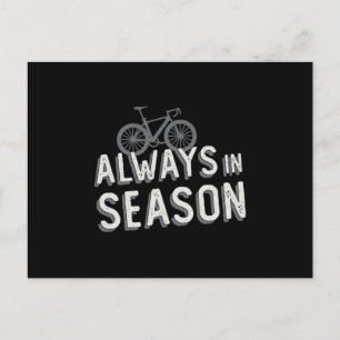 Carte Postale Vélo de graisse toujours en saison moto Lover MTB 