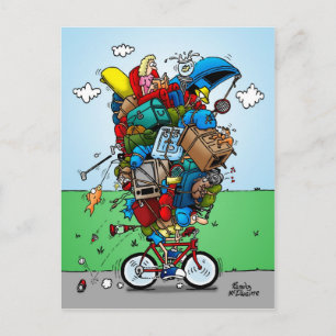 Carte postale Vélo de tourisme