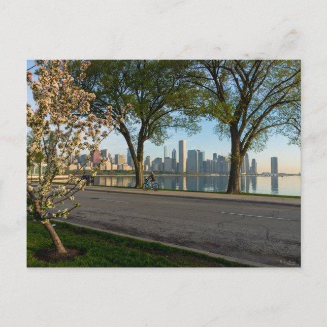 Carte postale Vélo Descendre Solidarité (Devant)