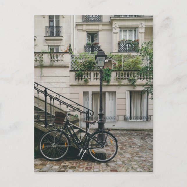 Carte Postale Vélo et ville (Devant)