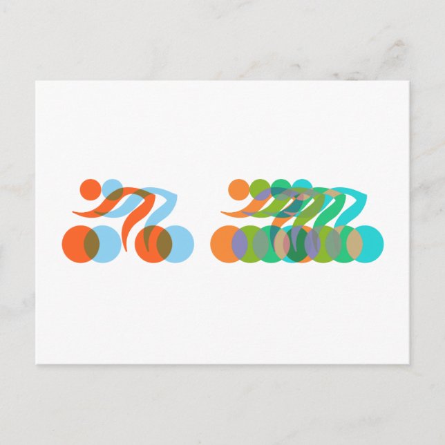 Carte Postale Vélo Freak (Devant)