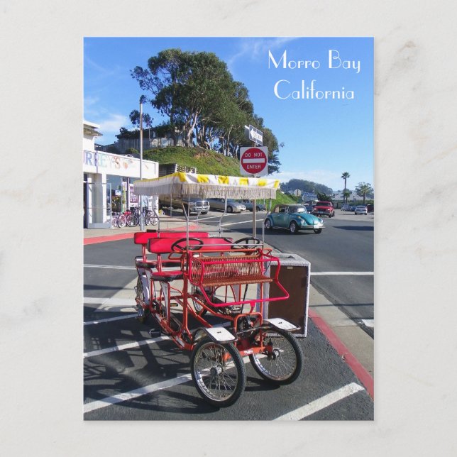 Carte postale Vélo Fun Morro Bay ! (Devant)