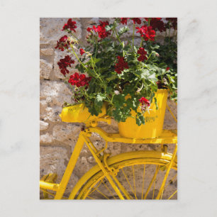 Carte Postale Vélo jaune