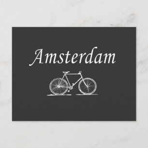 Carte Postale Vélo rétro d'Amsterdam