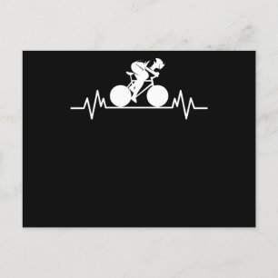 Carte Postale Vélo Route Vélo Cadeau de Design Battement de Coeu