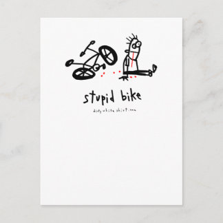 Carte Postale Vélo Stupide