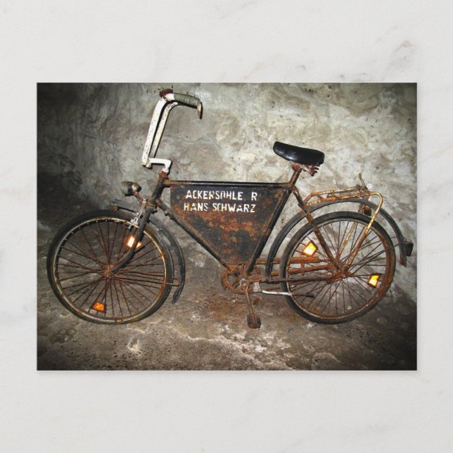 Carte Postale Vélo Vieux VTT (Devant)