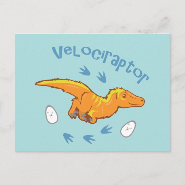 Carte Postale Velociraptor mou (Devant)
