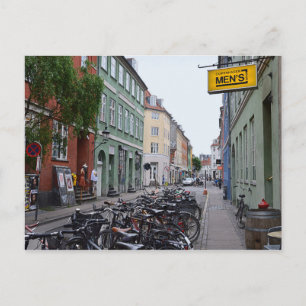 Carte Postale Vélos dans la rue Old Copenhagen