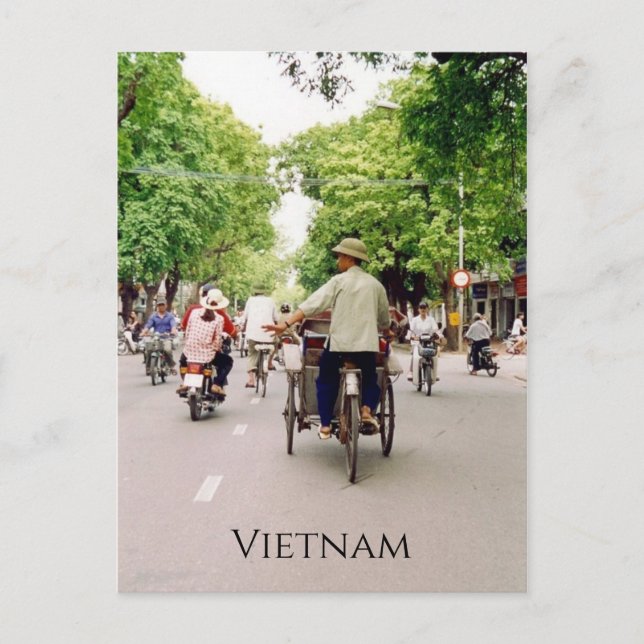 Carte Postale vélos de rue vietnam (Devant)