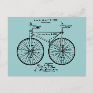 Carte Postale Vélos Vélos très cool cadeau de brevet de vélo