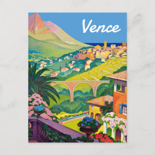 Carte Postale Vence, Riviera française, France,