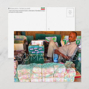 Carte Postale Vendeur de devises, Hargeisa, Somaliland Travel