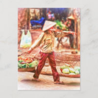 Vendeur du marché de Hanoi Vietnam par Shawna Mac 