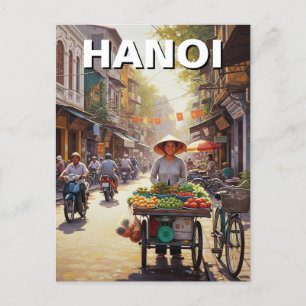 Carte Postale Vendeur rue Hanoi Vietnam