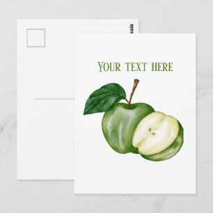 Carte Postale Vendeurs de pommes mignons personnalisables 