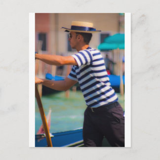 Carte Postale Venetian Gondolier