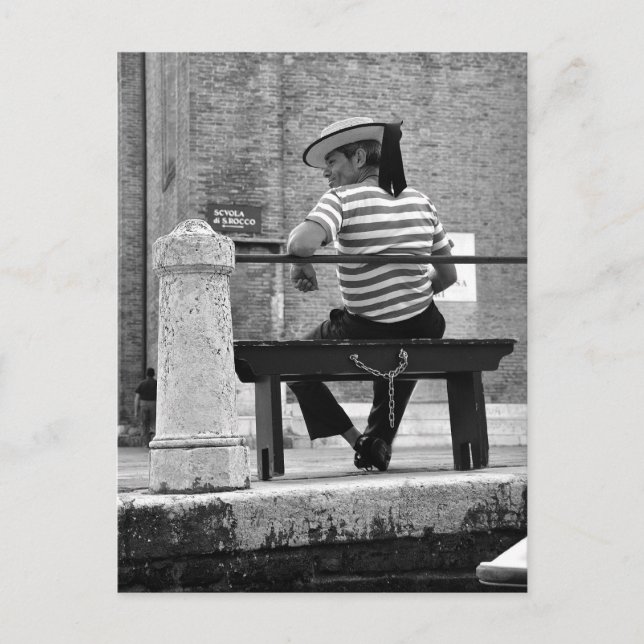 Carte postale Venetian Gondolier (Devant)