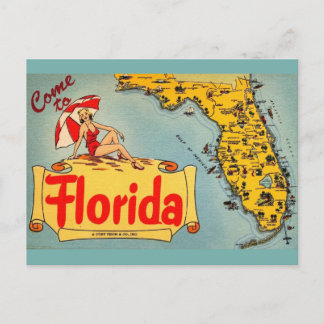Carte Postale Venez en Floride