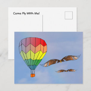 Carte postale - Venez voler avec moi