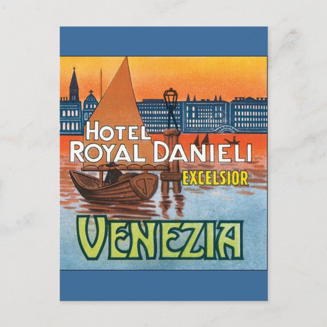 Carte Postale Venezia Hotel Royal Danieli (Devant)