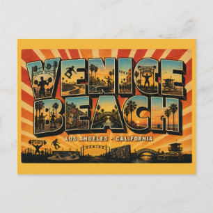 Carte Postale Venice Beach Californie Muscle Beach Skate Park