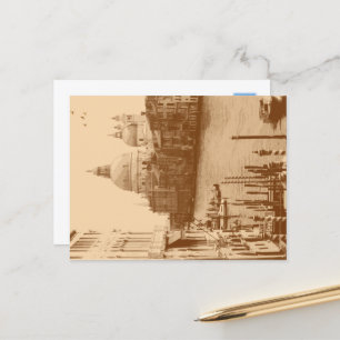 Carte Postale Venise et Grand Canal à Taupe