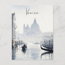 Venise Italie Voyage Souvenir Aquarelle