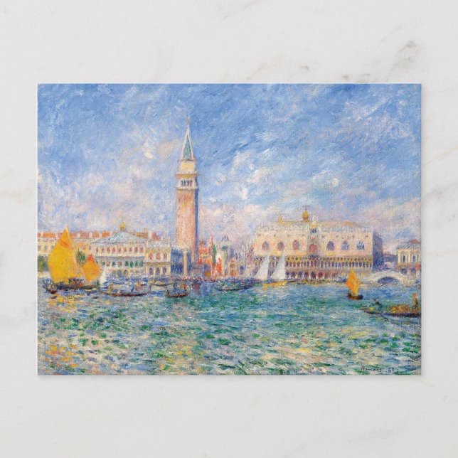 Carte Postale Venise (Le Palais des Doges) Pierre-Auguste Renoir (Devant)