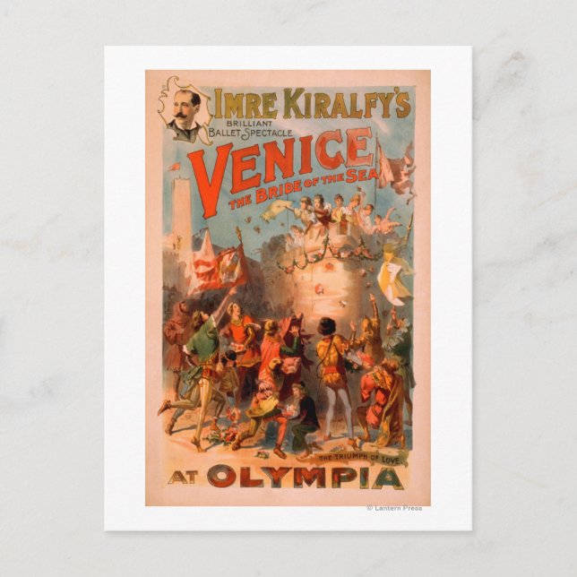 Carte Postale Venise, Mariée de la Mer à l'Olympia Ballet (Devant)