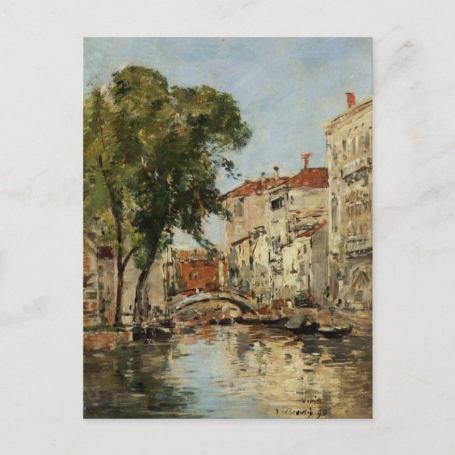 Carte Postale Venise par Eugene Boudin (Devant)