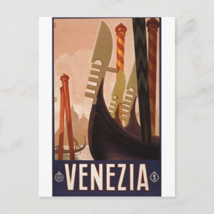Carte Postale Venise poster de voyage 1920 Venise, Italie