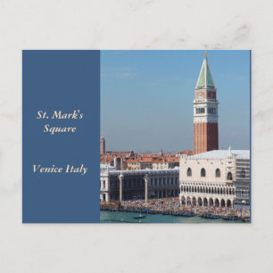 Carte Postale Venise, Saint-Marc photographie Carré, Grand Canal