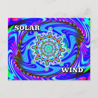 Carte Postale VENT SOLAIRE (Vous Pouvez Changer les Mots),