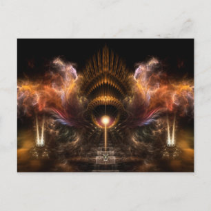 Carte Postale Vent Storm Fractal Art