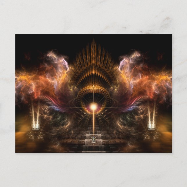 Carte Postale Vent Storm Fractal Art (Devant)