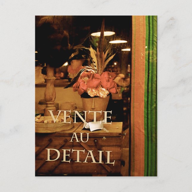 Carte Postale Vente au détail (Devant)