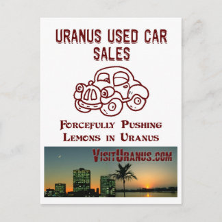 Carte Postale Vente de voitures