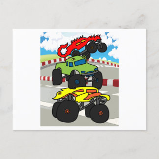 Carte Postale Ventilateur Big Monster Trucks