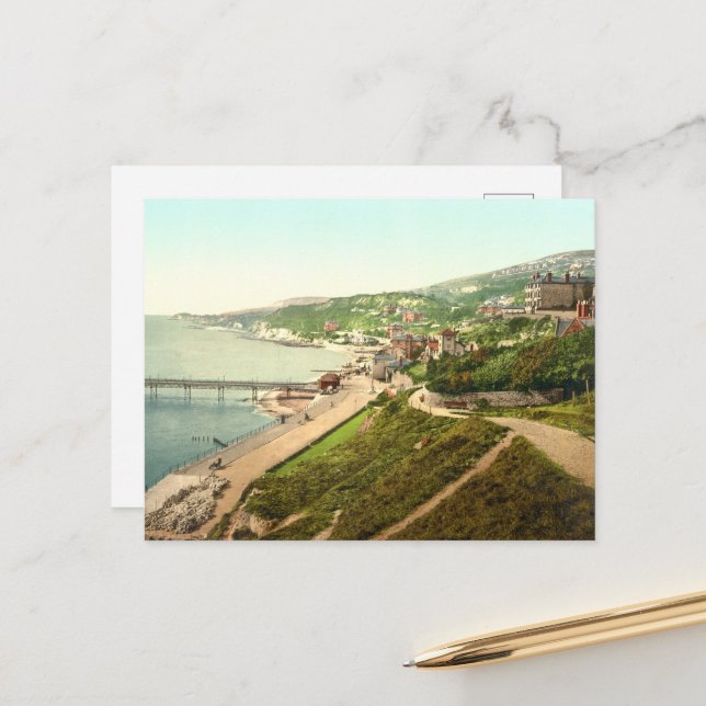Carte Postale Ventnor II, île de Wight, Angleterre (Devant/Arrière en situation)