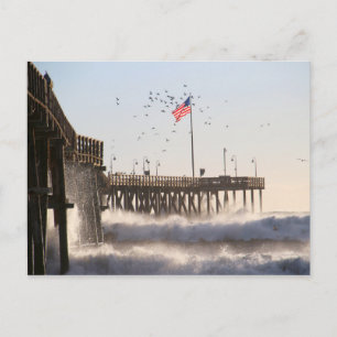 Carte Postale Ventura Pier Waves   El Nino