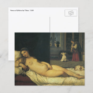 Carte Postale Vénus d'Urbino par Titien, Art de la Renaissance